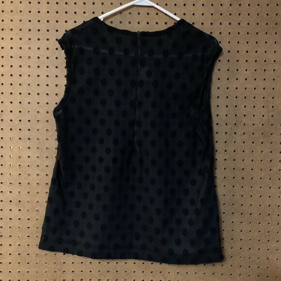 VTG Polka Dot Set Tank Top Jacket Retro Black Bodin Knits Preppy Old Money - Picture 5 of 7